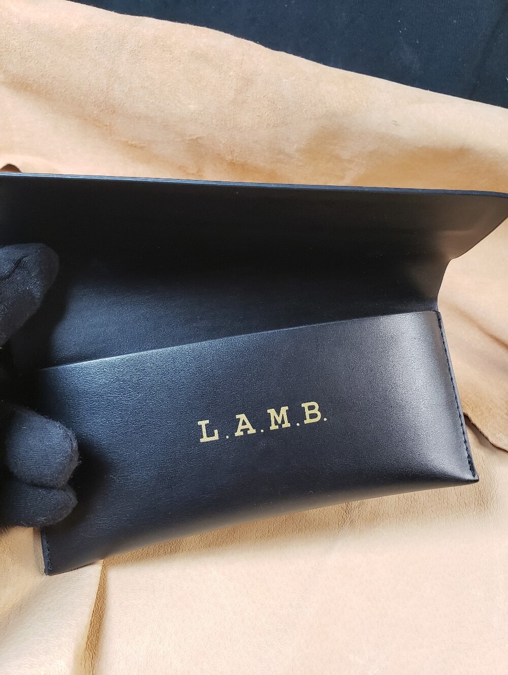 L.A.M.B. Sunglasses Case by Gwen Stefani Designs in Black - One Size
